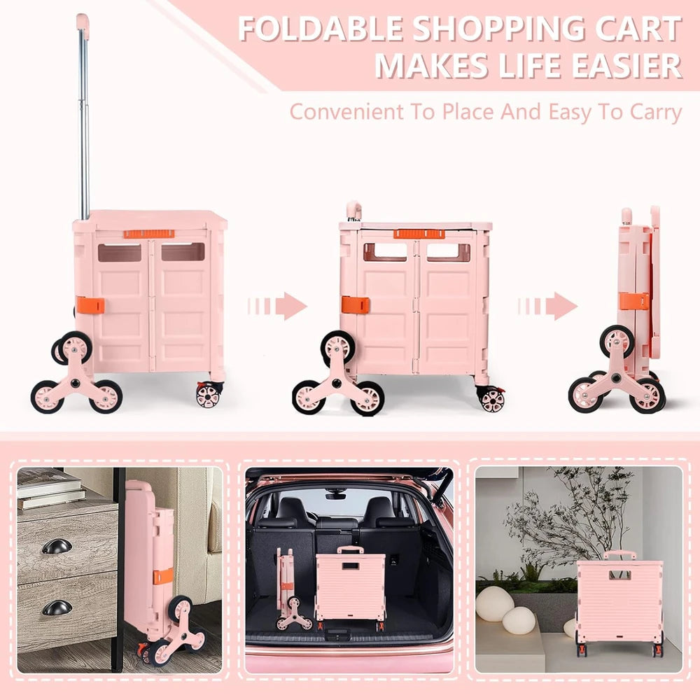 Collapsible Stair-Climbing Utility Cart