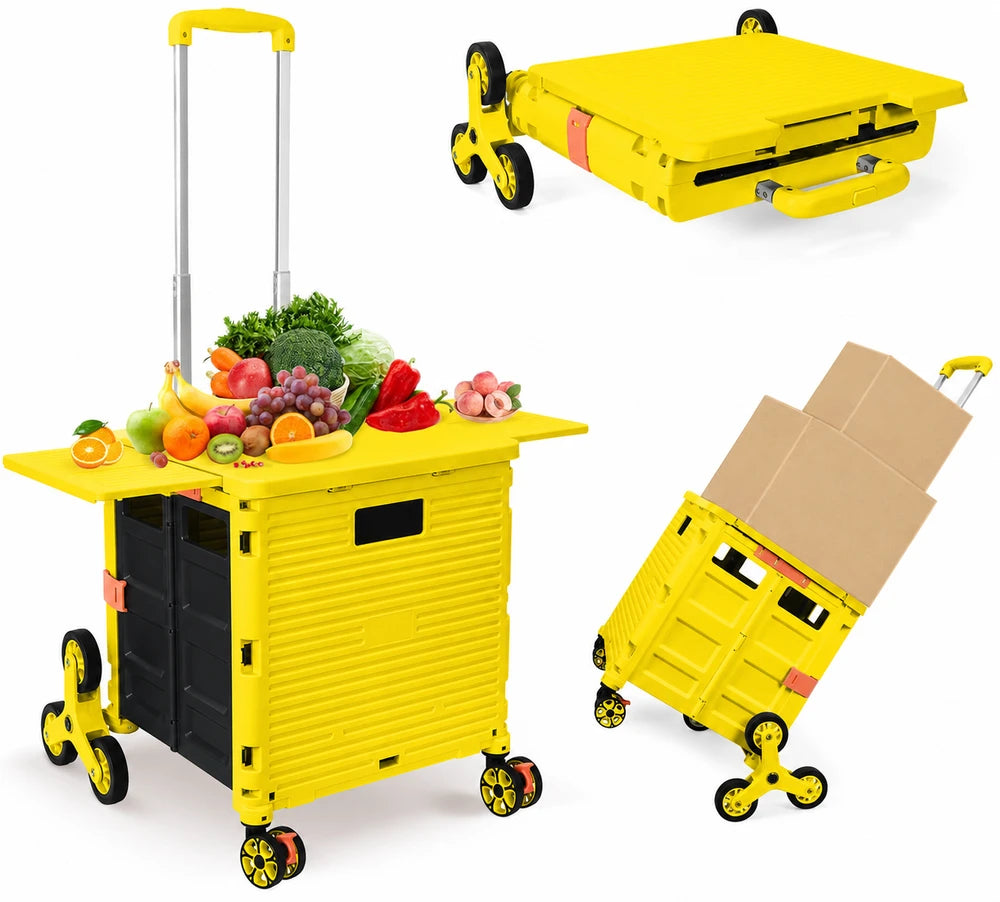 Collapsible Stair-Climbing Utility Cart