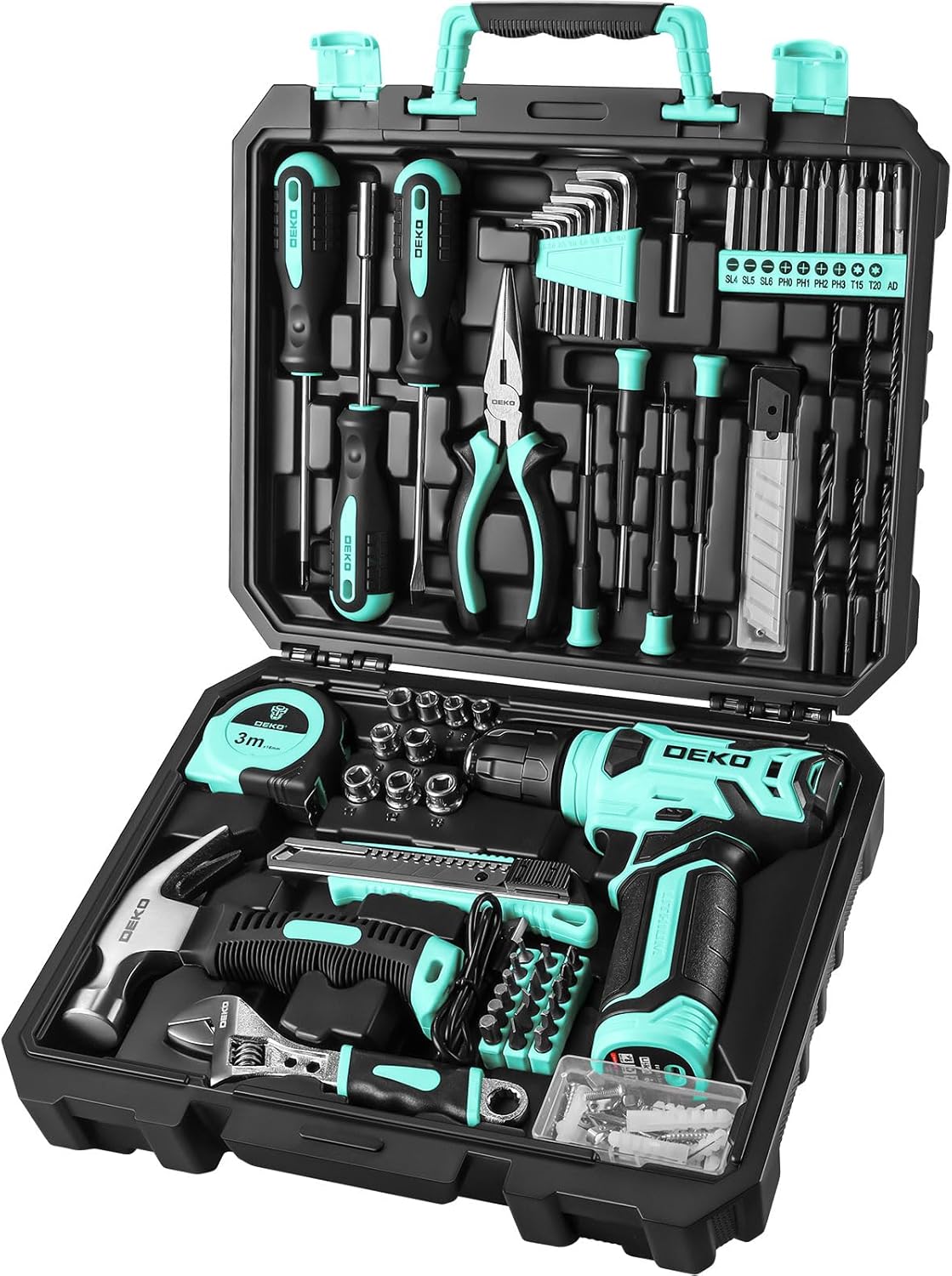 Electric drill + household tool kit