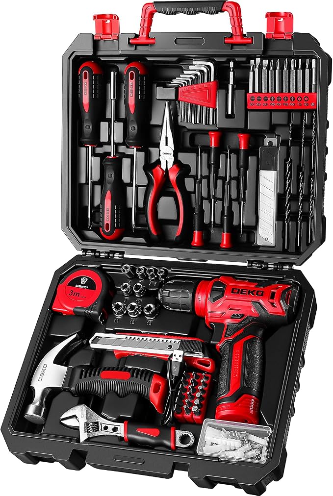 Electric drill + household tool kit